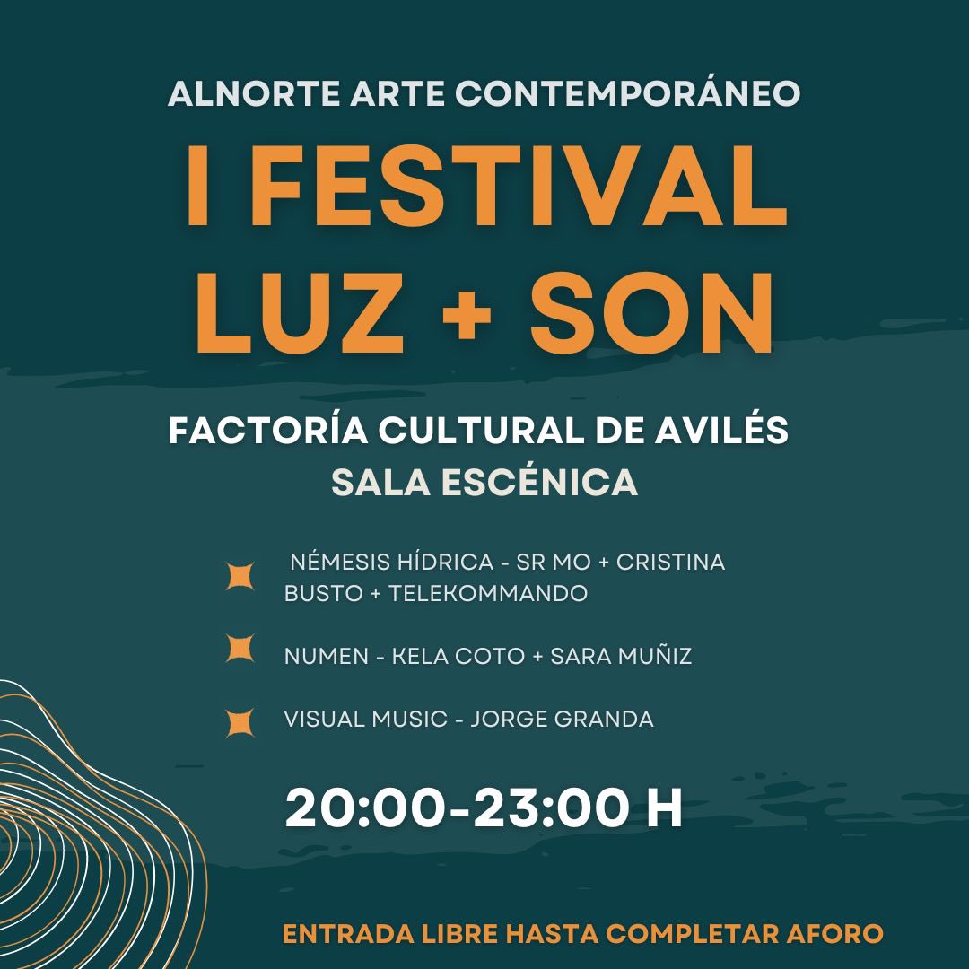 I FESTIVAL LUZ+SON llega a la FACTORÍA CULTURAL DE AVILÉS el día 13 DE DICIEMBRE 🎶🎸 Se celebrará en la SALA ESCÉNICA entre las 20:00-23:00 HORAS 🕺🪩 y podremos escuchar y disfrutar de los 3 PROYECTOS GANADORES 🏆🏅