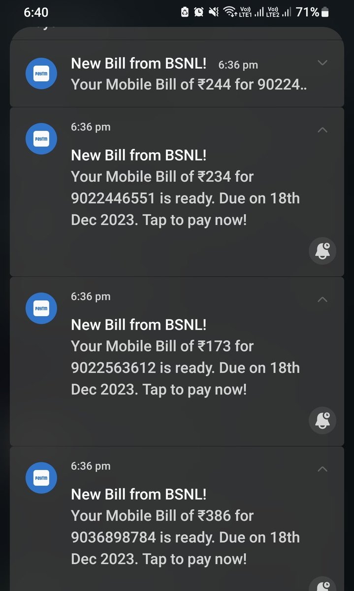 sadiqtech75's tweet photo. @Paytmcare @Paytm It's strange to ask me to pay bills of Numbers who actually I don't know. https://t.co/gogAJnOE3z