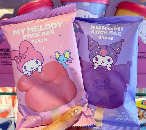 KawaiiBabeShop's tweet photo. kuromi &amp; melody ice lollies https://t.co/6DacOG4olX
