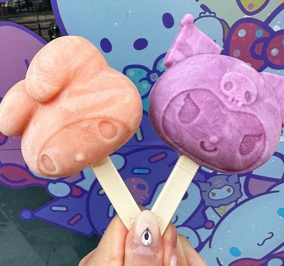 KawaiiBabeShop's tweet photo. kuromi &amp; melody ice lollies https://t.co/6DacOG4olX