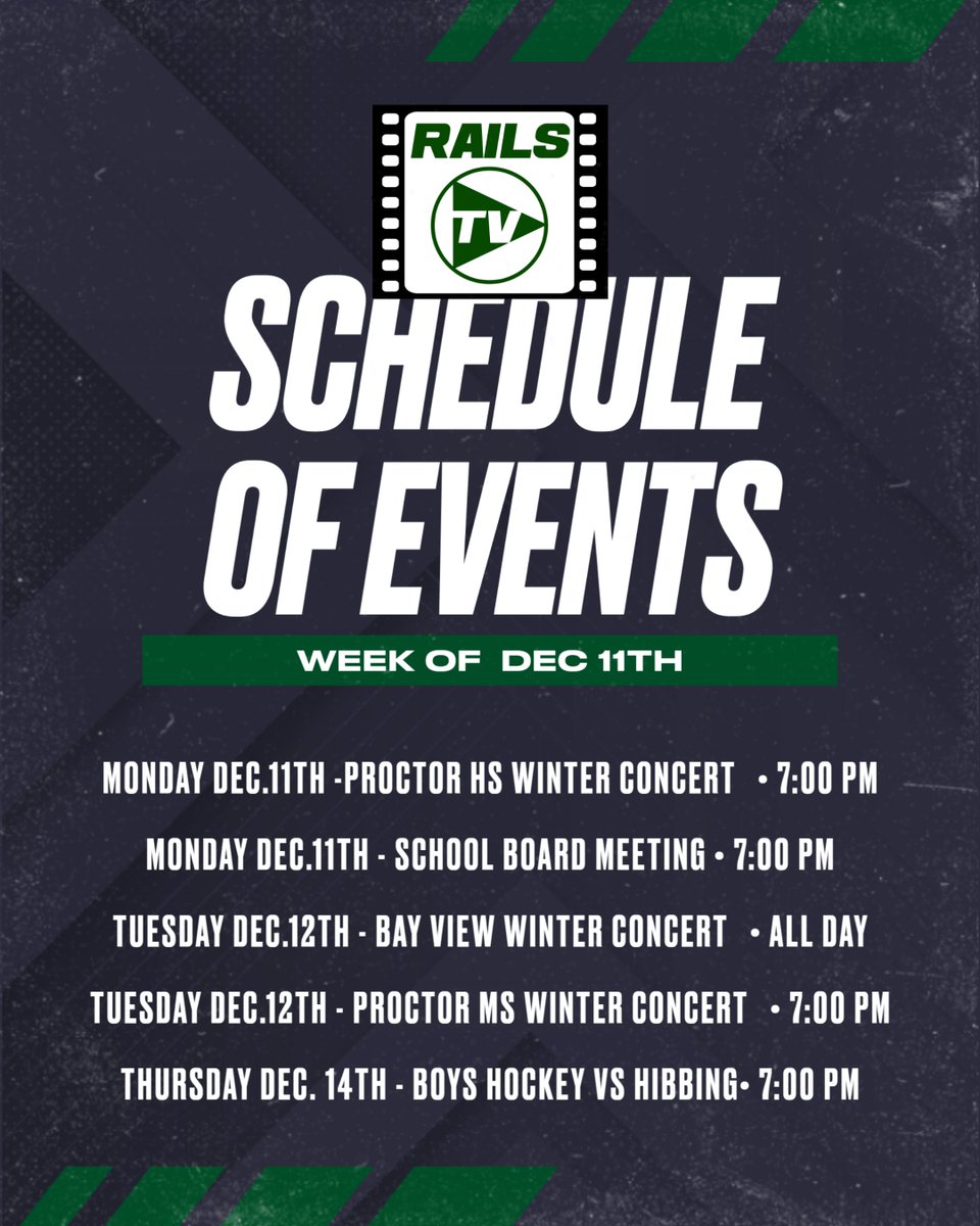 This Weeks List of RailsTV Broadcast!