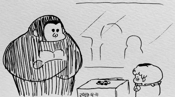 ある日のゴリラ舎 