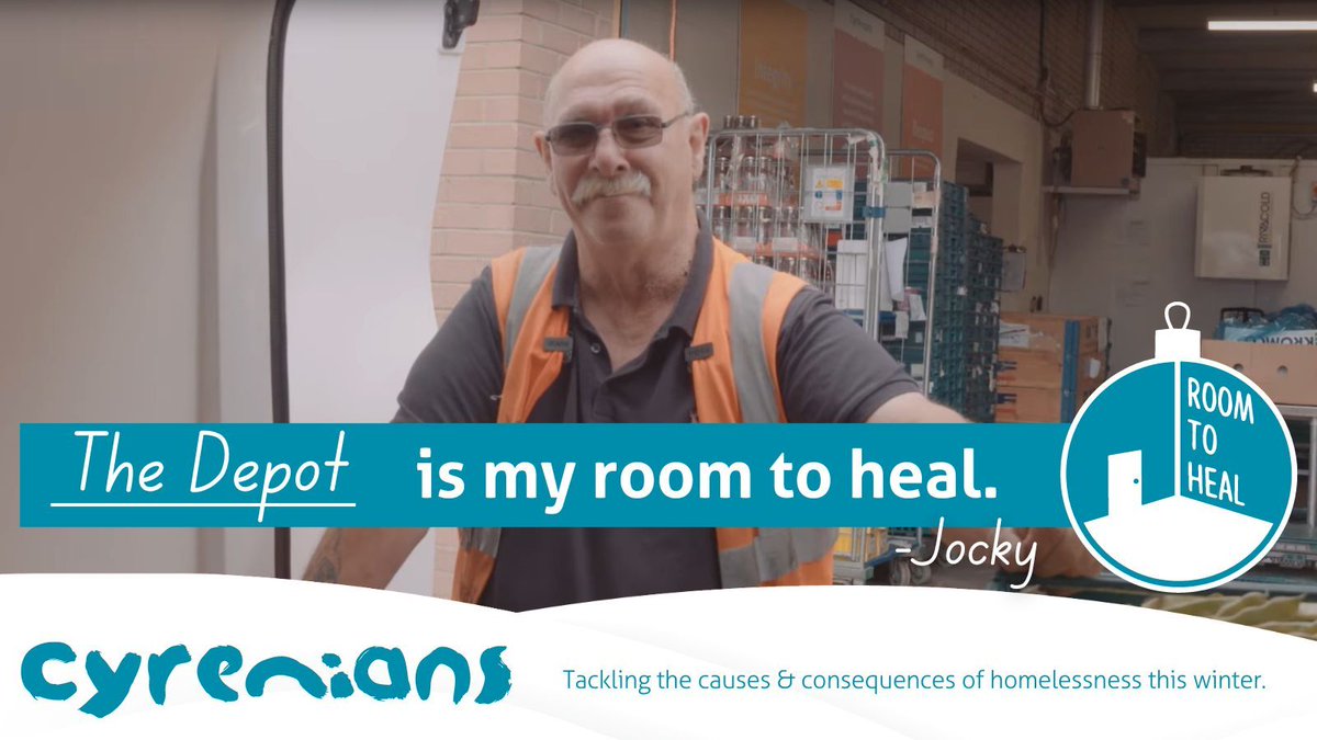 Jocky was homeless for a period following his time in the Armed Forces and his experience of PTSD. Through support from Cyrenians and volunteering at our FareShare Depot in Leith, Jocky has found #RoomToHeal and says he has never looked back. Read more: buff.ly/41jq3Xg