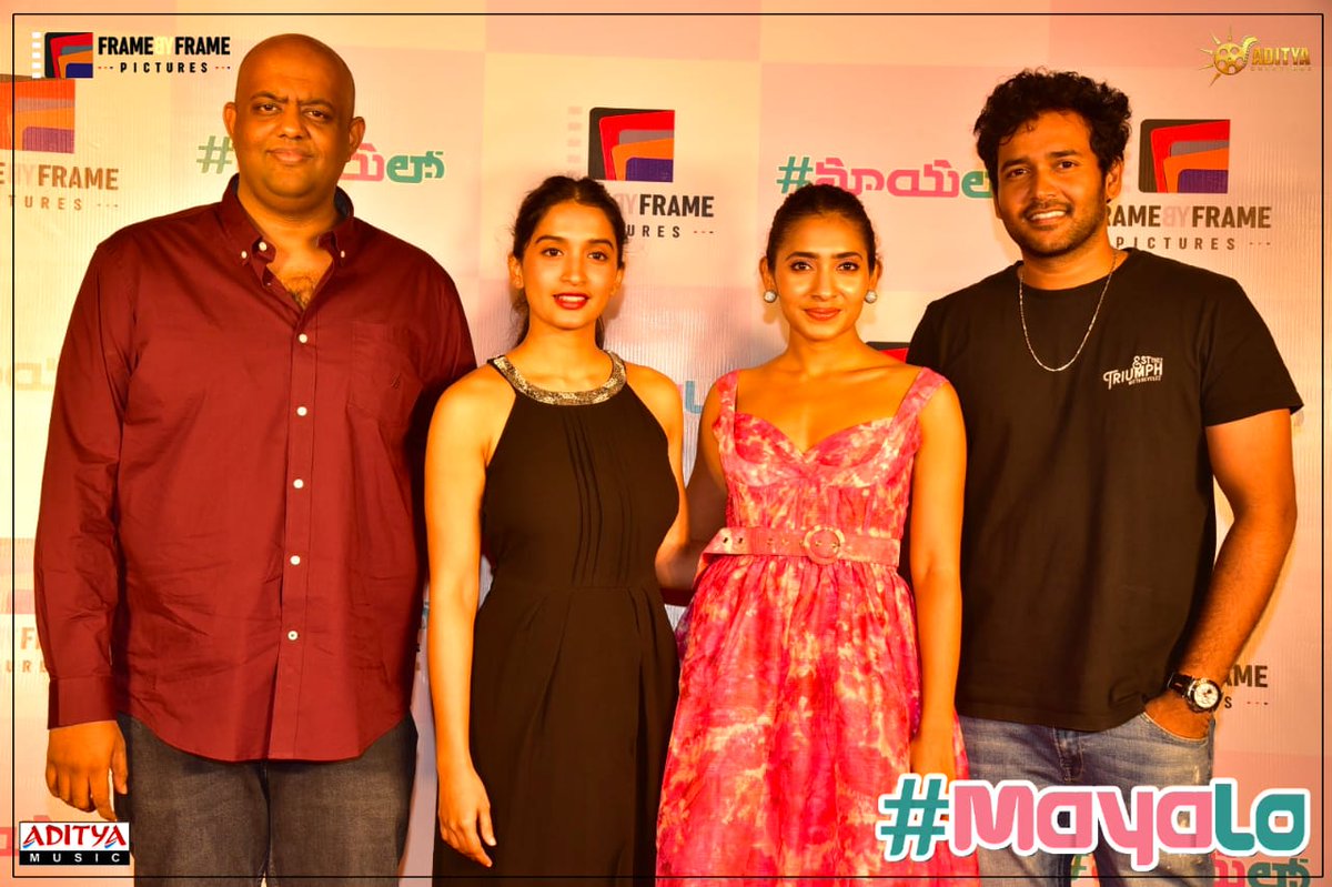 Clicks from the Grand Trailer Launch Event of ultimate roller coaster entertainer #MayaLo. 📸✨

ICYM trailer ▶ youtu.be/ovQAISiEydw

In cinemas from Dec 15th ❤️
#MayaloTheFilm
#MayloOnDec15th

#NareshAgastya <a href="/BVazhapandal/">Bhavana Vazhapandal</a> <a href="/GnaneswariKand2/">GnaneswariKandregula</a> <a href="/mmpervar/">Megha Mithra Pervar</a> <a href="/dennisnorton02/">Dennis Norton</a> #Kadali