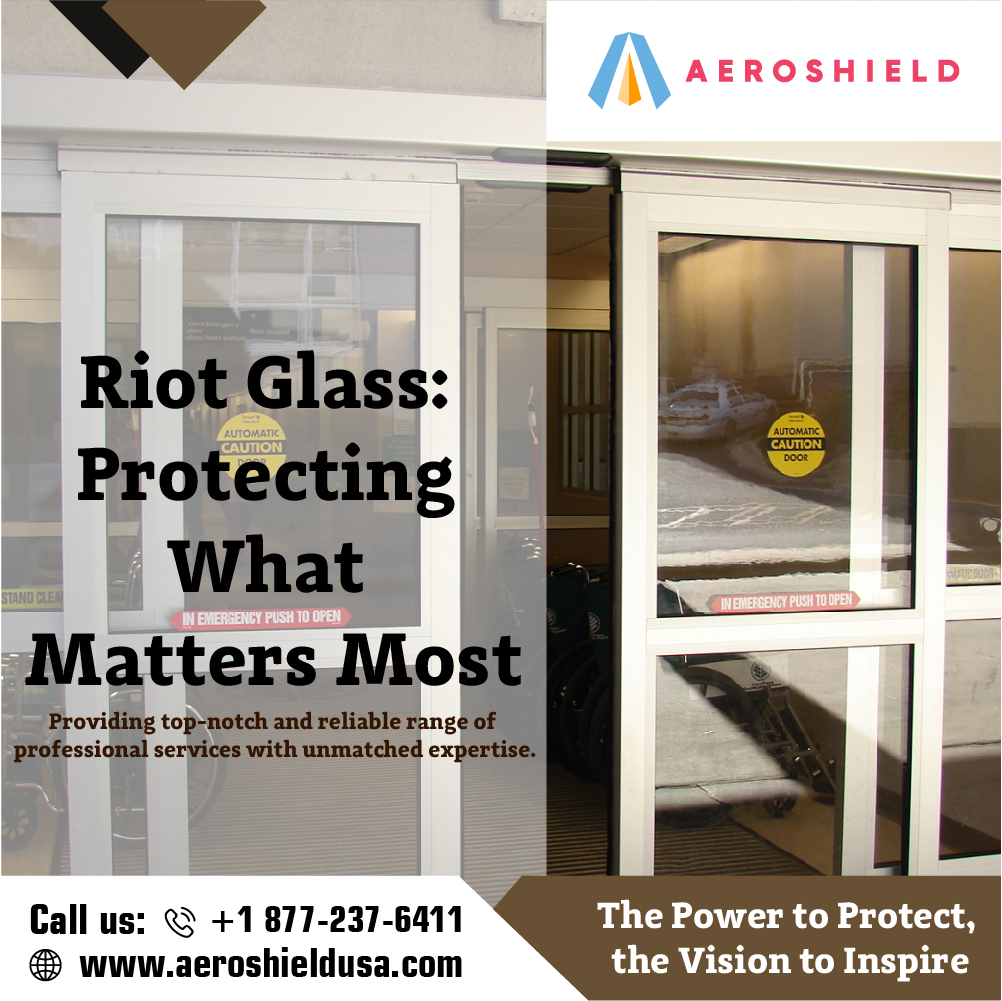 aeroshield_usa's tweet image. Secure your surroundings with #RiotGlass – where security meets sophistication.🏰✨Explore our collection for a fortress of style &amp;amp; safety. AeroShieldusa.com #SecurityStyle #secure #Protection #Illinois