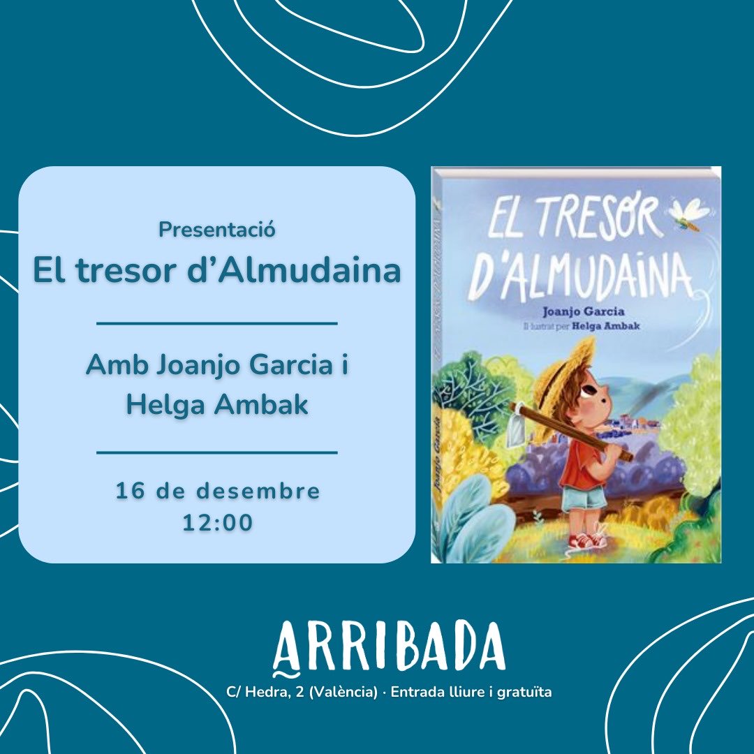 Dissabte 16, si teniu ganes de fer un vermut… Presentem «El tresor d’Almudaina» a ⁦@ArribadaLlibres⁩ editat per ⁦@andanaeditorial⁩
