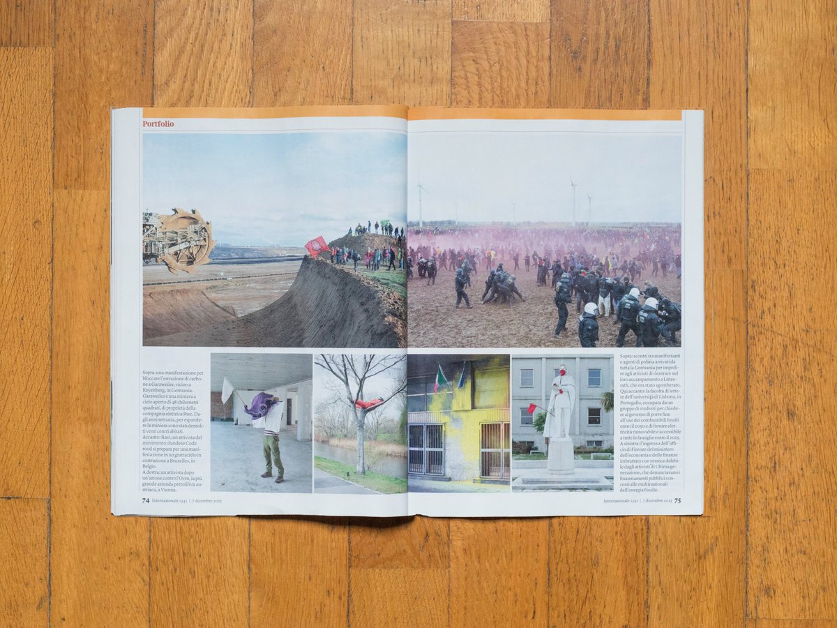 RRorandelli's tweet photo. This week on @Internazionale magazine the project I am carrying on with @MicheleBorzoni on environmental activists in Europe. The project has so far taken us to Belgium, Germany, Portugal, Austria and Italy and will continue in the next months. https://t.co/6chdfE8WW2
