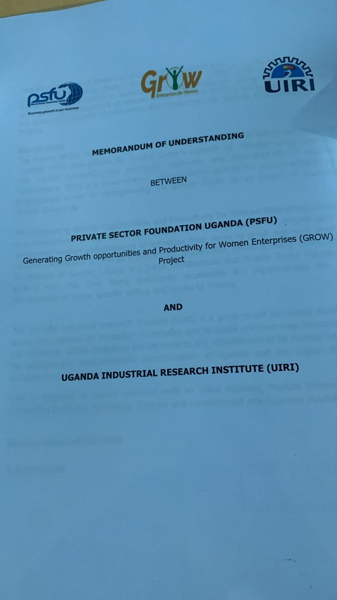 UIRI is honored to partner with @PSF_Uganda on the Generating Growth Opportunities for Women (GROW) Project. This aims to increase access to entrepreneurial services that enable female entrepreneurs to grow their enterprises in 135 districts and refugee communities.