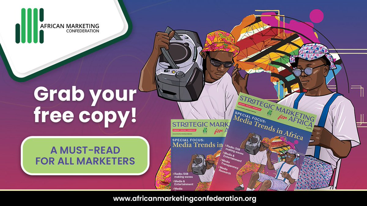 Calling all Marketers! The brand new edition of the Strategic Marketing for Africa magazine has just dropped, and it's hotter than ever. Download your free copy here amc.uxi.re/hz71Q. #AMC #Marketing #MarketingTrends #AfricaMarketing #MarketingInsights