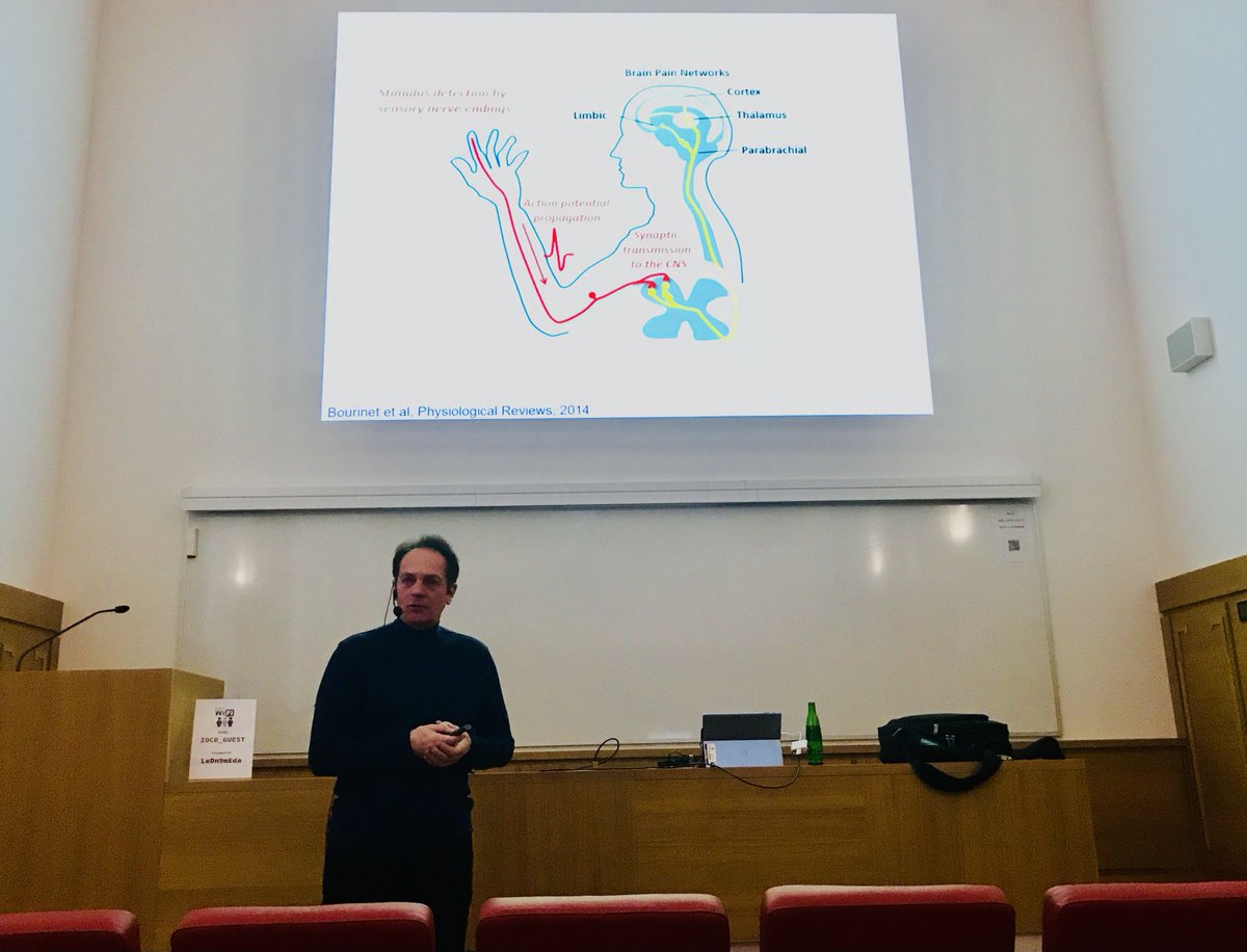 Fantastic lecture <a href="/IOCBPrague/">IOCB Prague</a> this morning by Gerald Zamponi <a href="/zymedyne/">Zymedyne Therapeutics</a> on targeting T-type #calcium #ionchannels in chronic #pain. Personally very happy to have you in Prague! 🙏