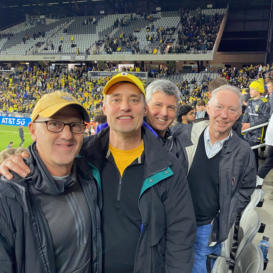 CA.Alumni (@vikingsalumni) on Twitter photo John Exline ’64 sent us this shot from Saturday's MLS Cup with fellow <a href="/ColumbusAcademy/">Columbus Academy</a> alumni Rob Kaler ’83, Tom Sexton ’83 & Dr. Scott Gurwin ’82. Rob, COO & general counsel of the U.S. Soccer Foundation, hosted the group and according to John, “A great time was had by all!” John Exline ’64 sent us this shot from Saturday's MLS Cup with fellow <a href="/ColumbusAcademy/">Columbus Academy</a> alumni Rob Kaler ’83, Tom Sexton ’83 & Dr. Scott Gurwin ’82. Rob, COO & general counsel of the U.S. Soccer Foundation, hosted the group and according to John, “A great time was had by all!”