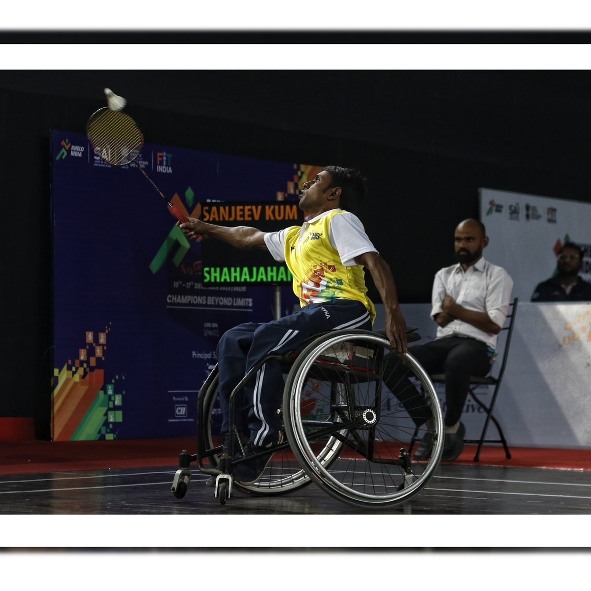 wasim sarvar (@wasimsarvar) on Twitter photo Player in action during the singles badminton match of Khelo India Para Games, in New Delhi.
<a href="/kheloparagames/">Khelo India Para Games</a> <a href="/kheloindia/">Khelo India</a> #paragames2023 Player in action during the singles badminton match of Khelo India Para Games, in New Delhi.
<a href="/kheloparagames/">Khelo India Para Games</a> <a href="/kheloindia/">Khelo India</a> #paragames2023