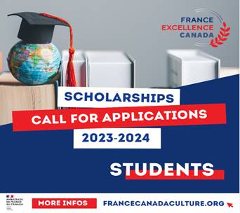 Carleton International (@carleton_intl) on Twitter photo Applications are now open for a range of scholarships supported by <a href="/franceaucanada/">La France au Canada 🇫🇷 🇪🇺</a>. Whether you're an undergraduate student or a postdoc, there are opportunities available to conduct groundbreaking research in France! 🇫🇷
francecanadaculture.org Applications are now open for a range of scholarships supported by <a href="/franceaucanada/">La France au Canada 🇫🇷 🇪🇺</a>. Whether you're an undergraduate student or a postdoc, there are opportunities available to conduct groundbreaking research in France! 🇫🇷
francecanadaculture.org