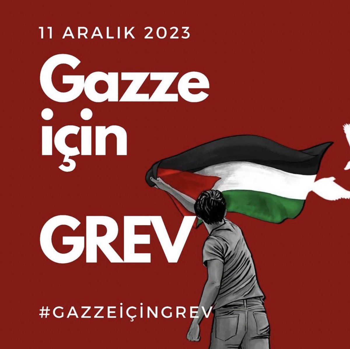 Karınca misali de olsa  bir katkımız olsun.

 #StrikeForGaza