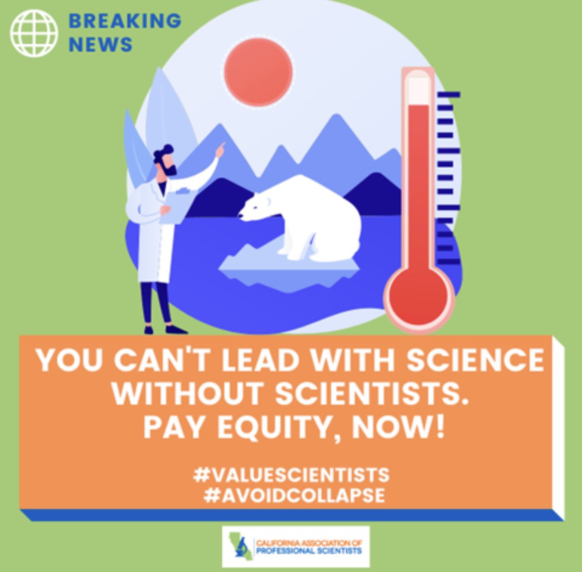 #CaStateScientists transform the words behind global climate pledges, partnerships, and agreements into meaningful policies and programs. It’s time for @GavinNewsom to #ValueScientists! #EqualPayCA #COP28 @COP28_UAE @POTUS @capsscientists @FlatGavin