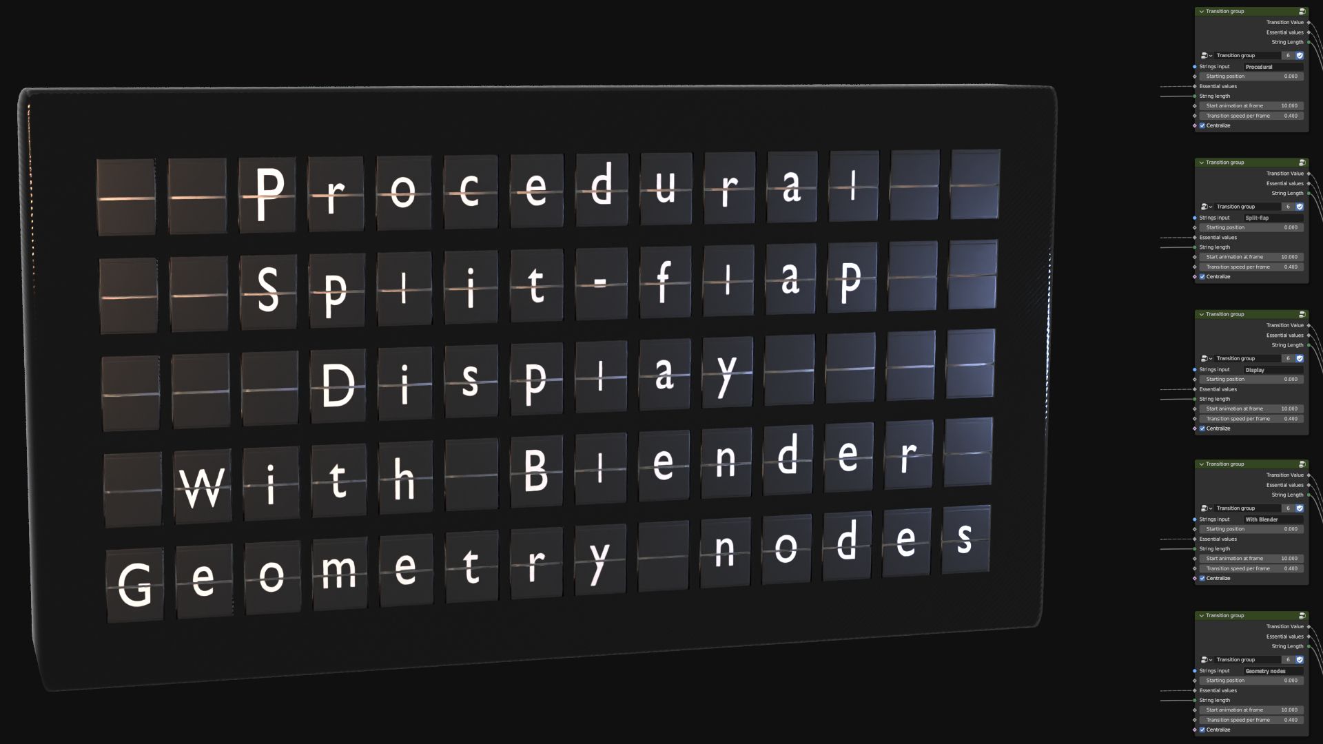 Neon Text Generator (Geometry Nodes) - Blender Market