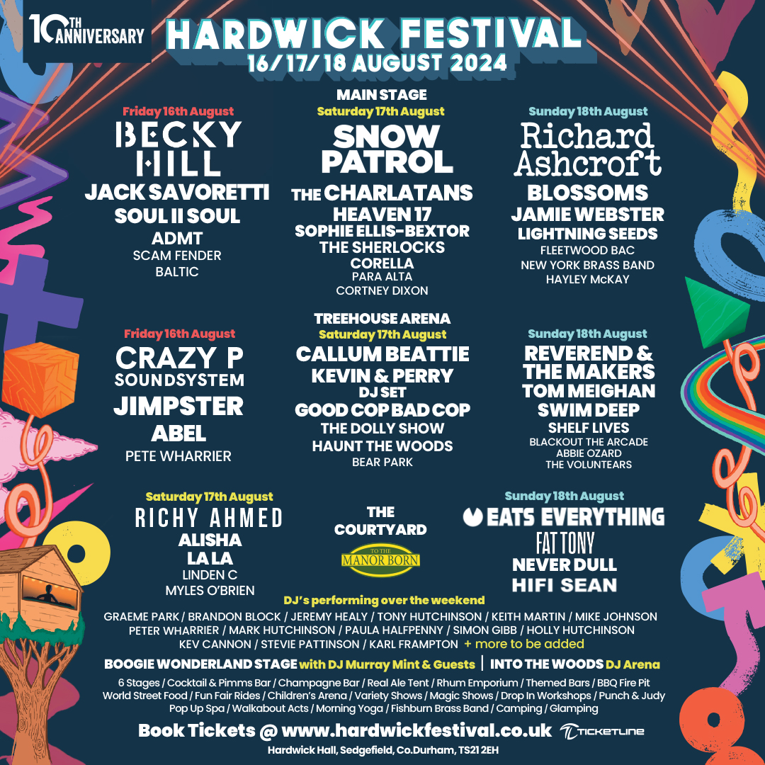 Richard will be playing at Hardwick Festival 18th August 2024. Tickets on sale here: hardwickfestival.co.uk