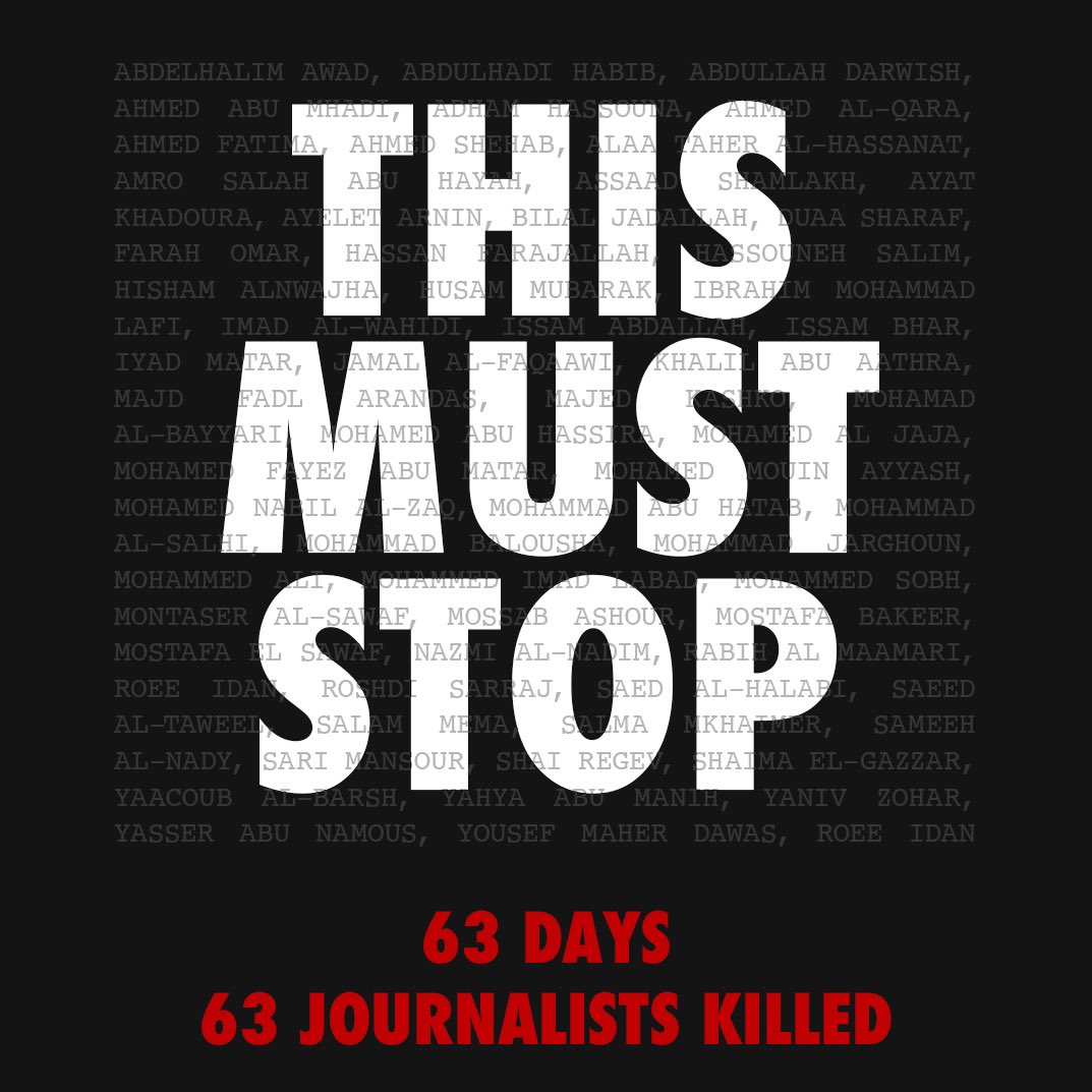 800+ journalists and media workers demand an end to the killing of journalists in Gaza and the wider region. For more information on how to sign on and get involved: 

forourcolleagues.medium.com/statement-8113…