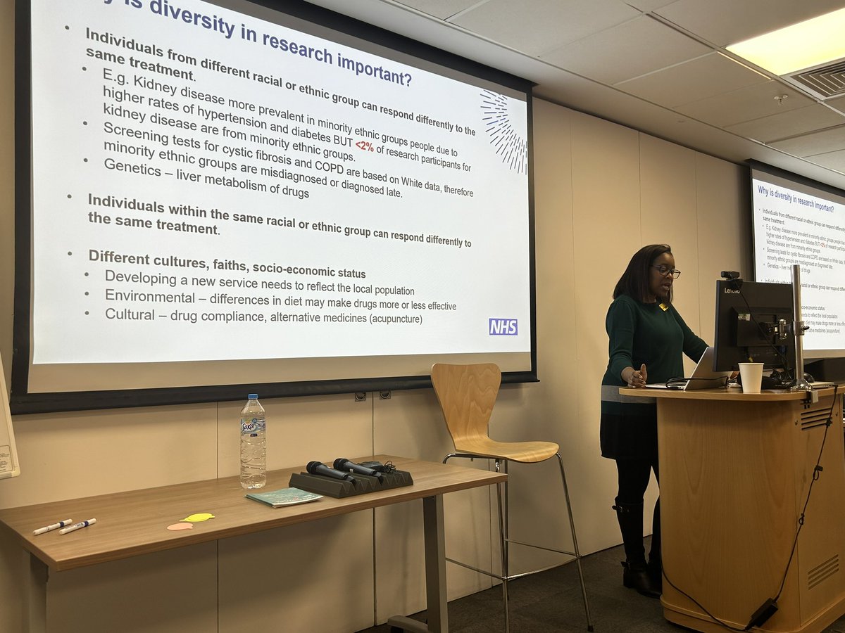 @CrosbyNwaobi raising @uclh nurses and midwives awareness of the inequalities of representation in research trials and the consequential impact on treatment - “your voice matters” @_CNMAR_ @CarolynSpring3 @Moorfields #PEARLS23