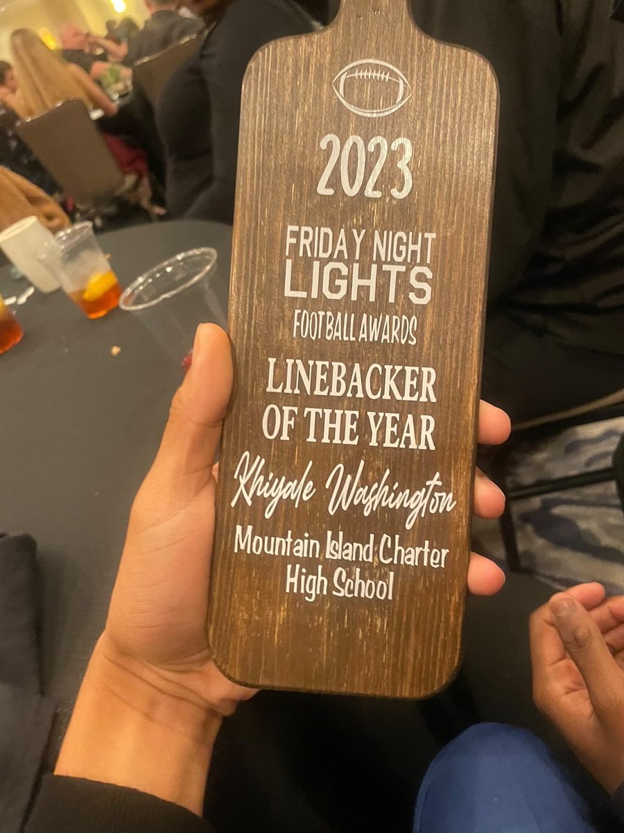Blessed to receive this reward #AGTG thank you Friday night lights also I will like to thank my coaches my teammates and family @CoachDubb80 @deerockski @mics_football @J_Millz_95 @CoachFlowers @overtime1021 @Aapri_8