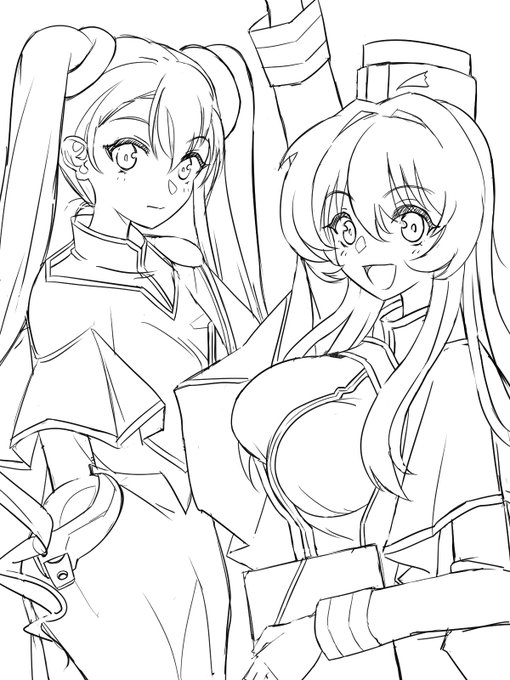 下描きいっぱい描いてる。ジャンル広げすぎて草。 