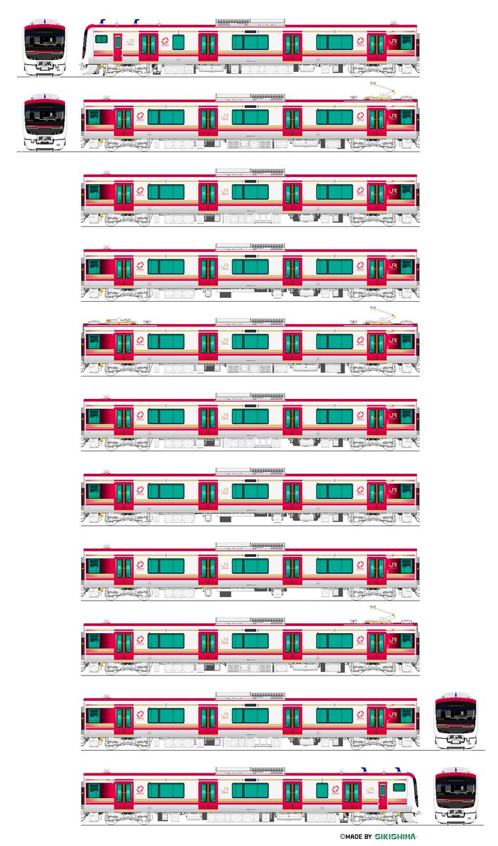 JR朱連 S233系 0番台中期車

S233系0番台の中期車。
初期車との相違点は連結器の種類と半自動ボタンを製造時から装備されている点である。
 #架空鉄道