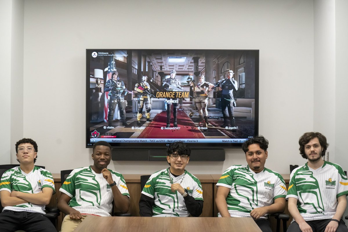 GTCC Esports (@gtccesports) on Twitter photo The National Champs. Congrats to our Rainbow Six Siege Alpha team for a successful season and semester.
<a href="/NJCAAe/">NJCAA Esports</a> The National Champs. Congrats to our Rainbow Six Siege Alpha team for a successful season and semester.
<a href="/NJCAAe/">NJCAA Esports</a>