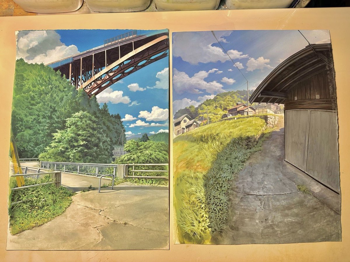 せせらぎの約束絵画原画