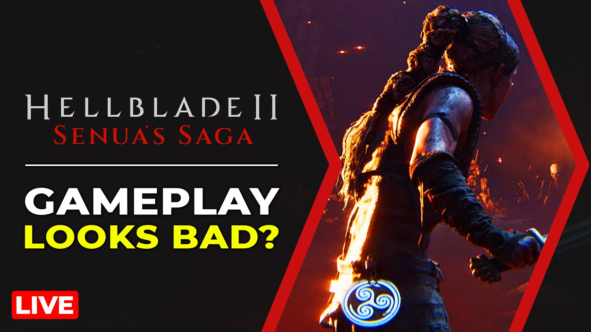 Reforge Gaming on X: Hellblade 2 Gameplay Looks Bad? LIVE 🔴   #hellblade2 #XBOX #XboxSeriesX   / X