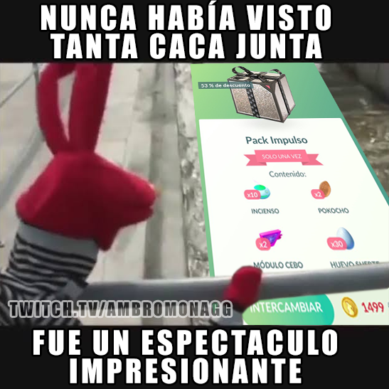 ambromonaGG's tweet photo. Hola, traigo algo de comida :D
#pokemon #pokemongo #nintendo #niantic #ambro #ambromona #ambromonagg #pokemongolatam #pokemongoespaña #meme #pokememes https://t.co/UnpjFm2BnT