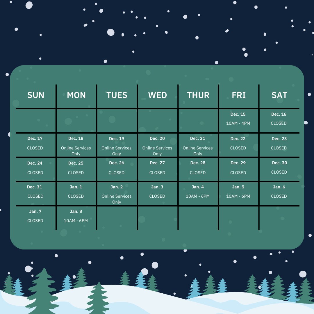 Douglas D. Schumann Library & Learning Commons (@witlibrary) on Twitter photo We will be operating on a reduced schedule beginning Fri, 12/15.
**Online Services**
We will be available via chat from 10AM-4PM. For further assistance, email circdesk@wit.edu for general inquiries or ref@wit.edu for research help.
For more info: library.wit.edu/visit/hours. We will be operating on a reduced schedule beginning Fri, 12/15.
**Online Services**
We will be available via chat from 10AM-4PM. For further assistance, email circdesk@wit.edu for general inquiries or ref@wit.edu for research help.
For more info: library.wit.edu/visit/hours.