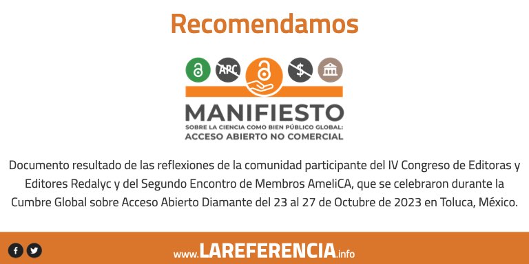 Conozca el Manifiesto sobre la Ciencia como Bien Público Global: Acceso Abierto No Comercial: globaldiamantoa.org/manifiesto/