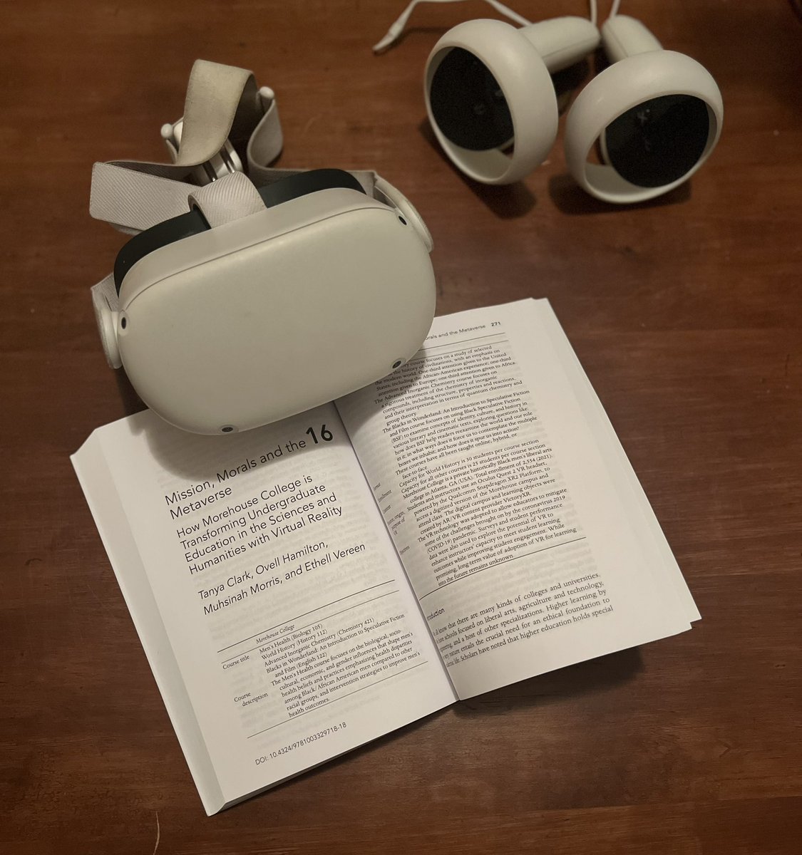 Excited to announce the publication of our book chapter in Ethical Considerations of Virtual Reality in the College Classroom! Check it out! 
DOI: 10.4324/9781003329718-18
