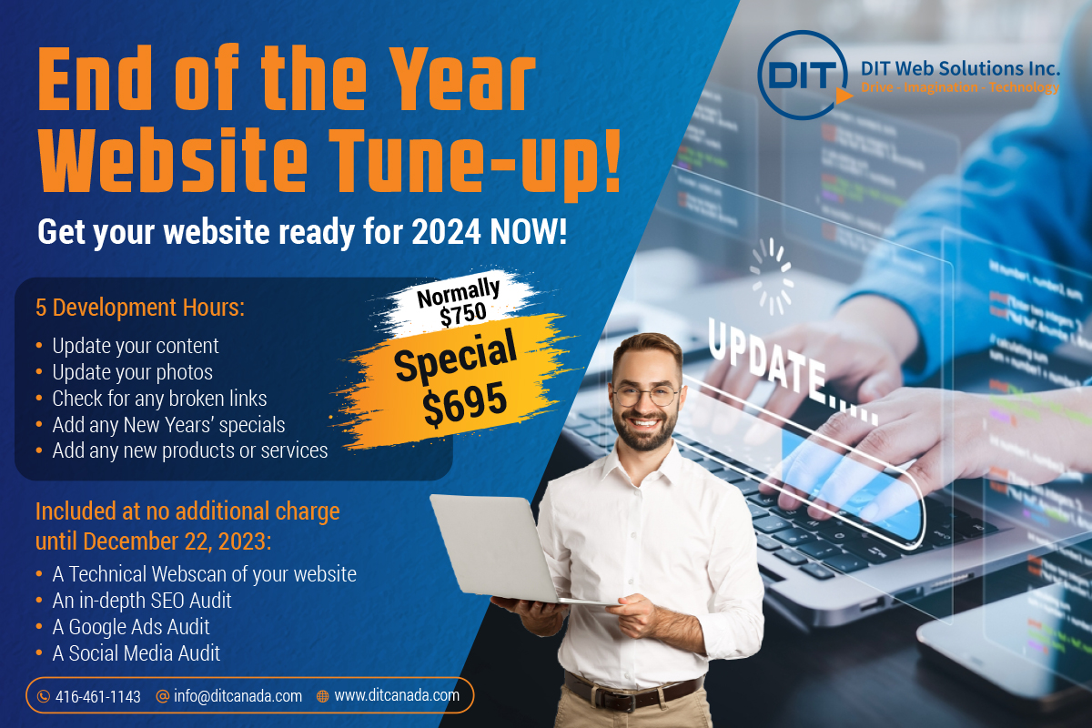 A great offer with more free bonuses till the end of the year. 
Nab this one quickly!

#websites #webupdates #webdesign #websiteservices #websitesolutions #WebsiteDevelopment #websitelaunch #informationtechnology #graphicdesign #graphicsdesigner #webdevelopment #onlinemarketing