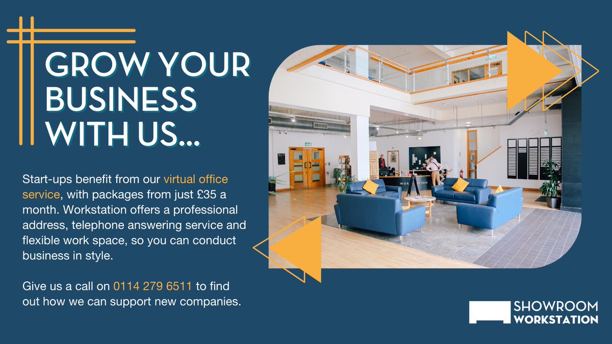 Workstation offers virtual offices if you'd like a presence in Sheffield or you're not quite ready to hire a physical space. We take care of answering the phones and provide a professional address for your business in the early stages. See details: bit.ly/3l4aeT9