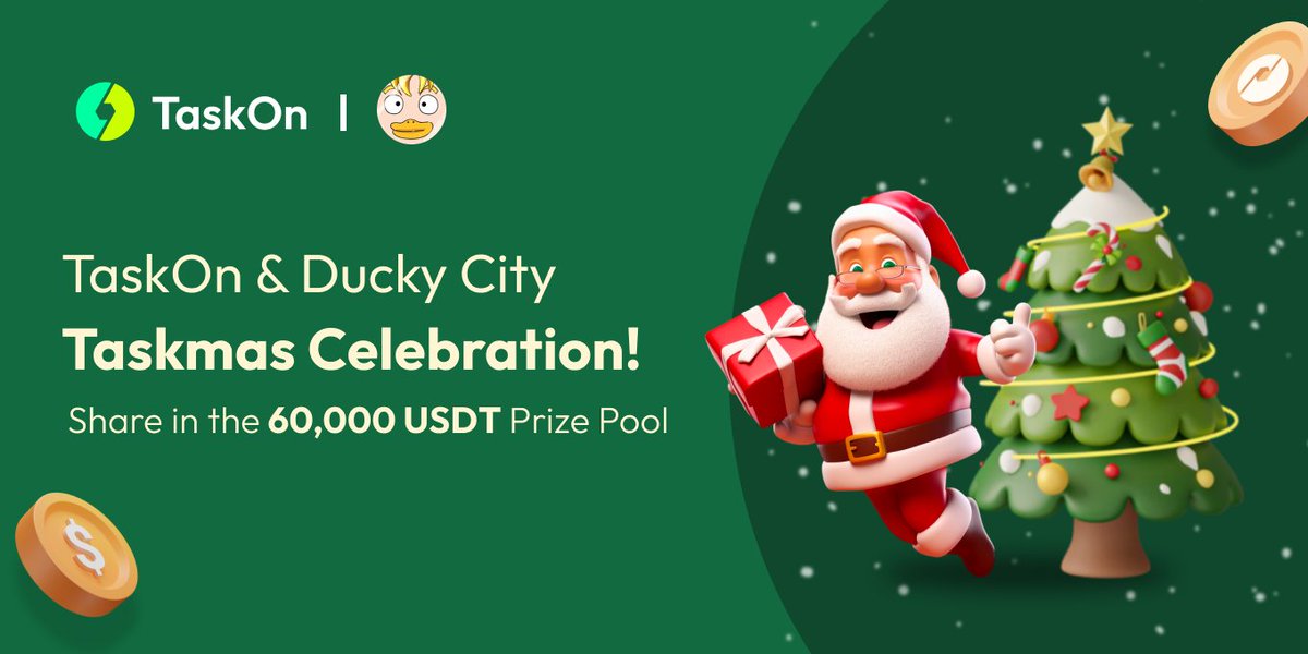 Ducky Studios 🛡 (@duckycityteam) on Twitter photo 🎉 Don't miss the amazing Funtastic #Christmas Carnival with <a href="/duckycity_io/">Ducky City 🛡️ BASE</a> and <a href="/taskonxyz/">TaskOn | Ultimate Web3 Community Growth Platform</a>! 🎄
🔥 Join now and win a share of the 800 $USDT prize pool: taskon.xyz/campaign/detai…
🗓️ Event: Dec 11th, 2023 10:00 - Dec 25th, 2023 10:00 (UTC)
⚡️ Collect points for a chance to win the 🎉 Don't miss the amazing Funtastic #Christmas Carnival with <a href="/duckycity_io/">Ducky City 🛡️ BASE</a> and <a href="/taskonxyz/">TaskOn | Ultimate Web3 Community Growth Platform</a>! 🎄
🔥 Join now and win a share of the 800 $USDT prize pool: taskon.xyz/campaign/detai…
🗓️ Event: Dec 11th, 2023 10:00 - Dec 25th, 2023 10:00 (UTC)
⚡️ Collect points for a chance to win the