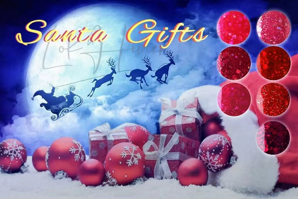 Santa Gifts👇🏼 
Main Products needed:
Santa Gifts & Golden Faith; 
 Nails Art Sticker (2465 & 1213 ）. 

Contact us for more details. 🌹🌹

#LokHiner #santagifts #goldenfaith  #nailsstickers #nailartsticker #christmasstickers #santastickers #christmasgels #christmasiscoming