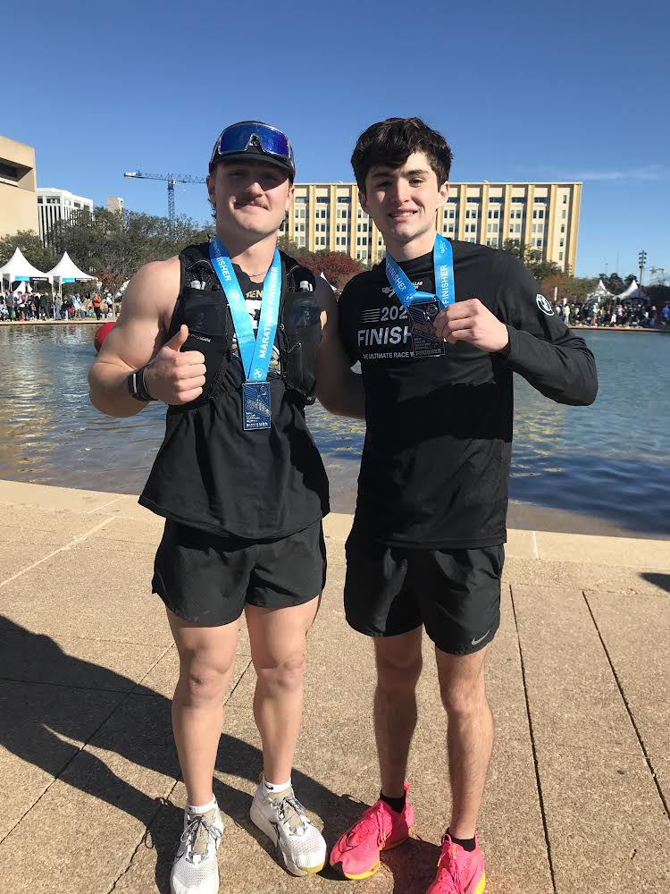 Big shoutout to Jonathan Woulfe on completing his first marathon this weekend at the BMW Dallas Marathon for his senior project. Jonathan finished with a time of 3:14.57!