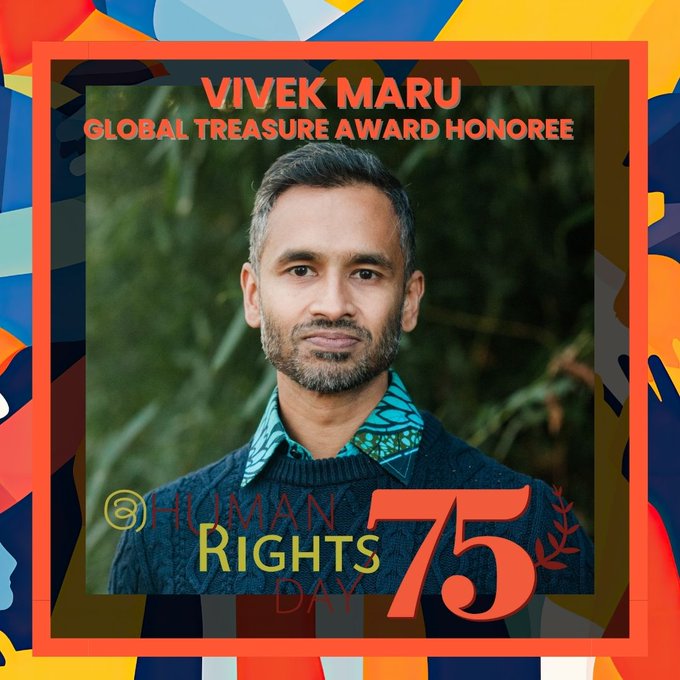 Incredible speech! <a href="/VivekHMaru/">Vivek Maru</a> 
RT @article3org  We’re honored to celebrate Vivek Maru, recipient of the Global Treasure Award! As the founder of Namati, Vivek's vision for social and environmental justice through empowered democracy is truly inspiring #GlobalTreasureAward
