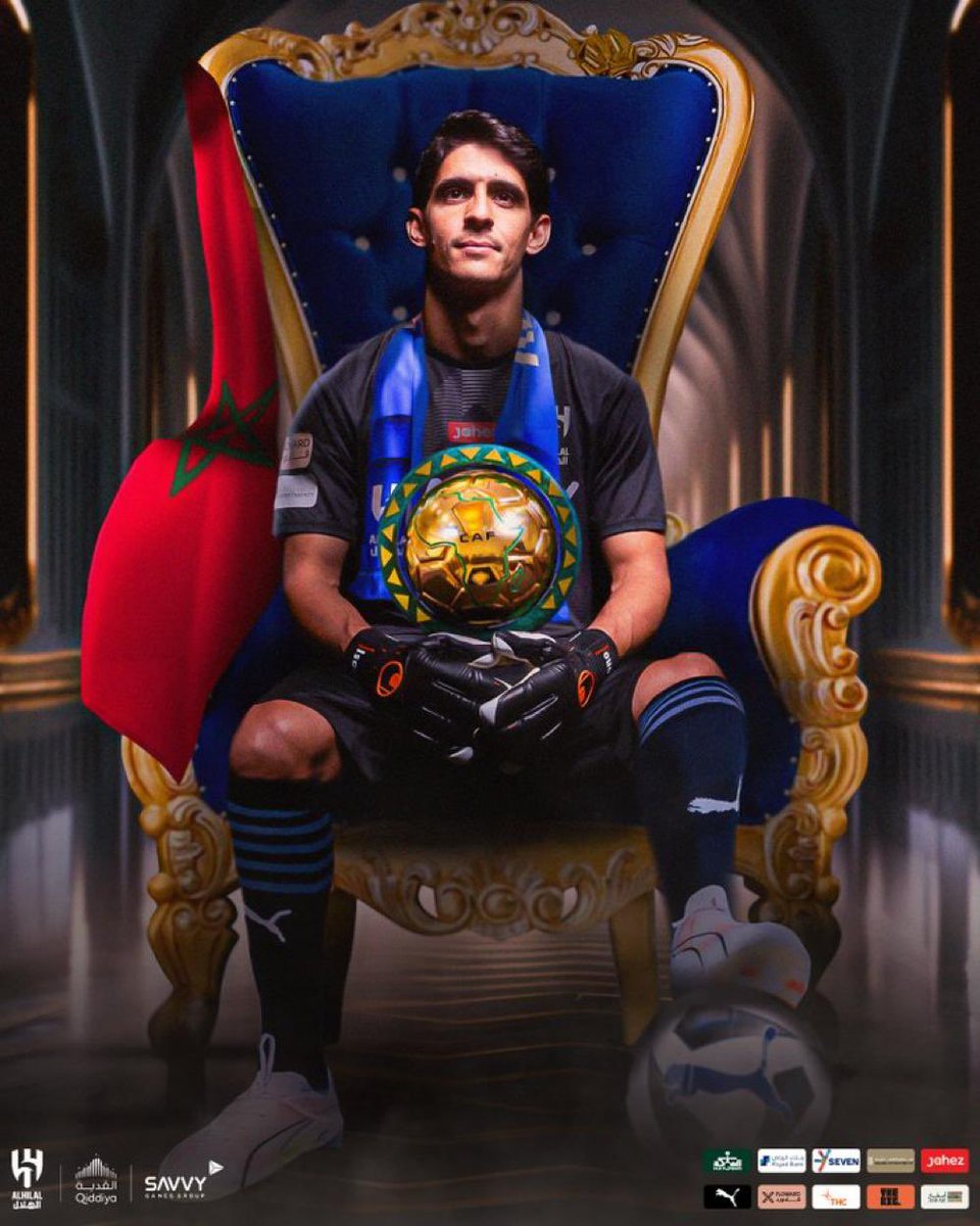 الف مبرووووووك لسيد حراس العالم قبل ان يكون سيد افريقيا 
مستحقة وقليلة بحقك اخوياااااا ياسين 
ديما بونو  🧤🥇🫶🏼👏🏼