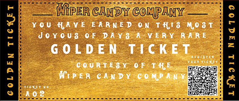I Got A Golden Ticket from the famous Wiper Candy Company!!! Big thanks to president/founder/CEO ⁦@emilywiper⁩ #GoldenTicket ⁦@TheRealOurNE⁩ ⁦⁦@pnixnix⁩