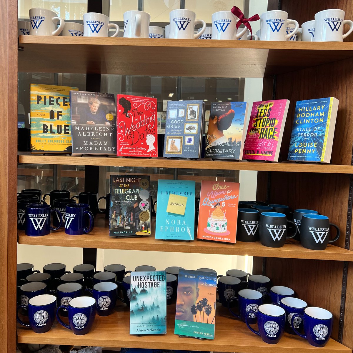 Spotted on campus! The Wellesley College Bookstore is now displaying books written by alumnae authors. Grab a copy today!