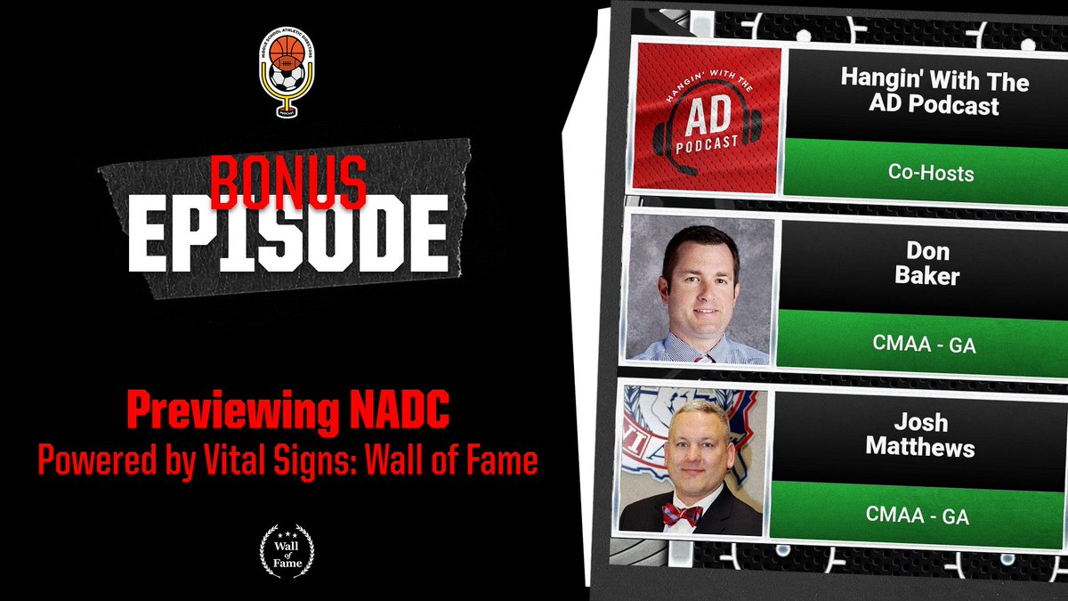 Thomas (Freddy) Fredrickson, CMAA, RMSAA, AIC (@adfreddy) on Twitter photo 🚨🚨 MSAD Podcast Bonus Episode
🎙🎧 with <a href="/coachpaine/">Scott Paine, MBA, CMAA, CIC</a>, <a href="/DonBaker0495/">Don Baker, CMAA, CIC, NFHS Level 3 Coach</a>, <a href="/jwmathews14/">Elon Musk</a>
📝 Previewing the 2023 National AD Conference
📱Listen and Watch Now 👉 MiddleSchoolADPodcast.com
💪Powered by ➡️ VitalSigns Wall of Fame
<a href="/NIAAA9100/">NIAAA</a>
<a href="/HanginwiththeAD/">HanginwiththeAD</a>
<a href="/GoADPodcast/">The AD Podcast</a> 🚨🚨 MSAD Podcast Bonus Episode
🎙🎧 with <a href="/coachpaine/">Scott Paine, MBA, CMAA, CIC</a>, <a href="/DonBaker0495/">Don Baker, CMAA, CIC, NFHS Level 3 Coach</a>, <a href="/jwmathews14/">Elon Musk</a>
📝 Previewing the 2023 National AD Conference
📱Listen and Watch Now 👉 MiddleSchoolADPodcast.com
💪Powered by ➡️ VitalSigns Wall of Fame
<a href="/NIAAA9100/">NIAAA</a>
<a href="/HanginwiththeAD/">HanginwiththeAD</a>
<a href="/GoADPodcast/">The AD Podcast</a>