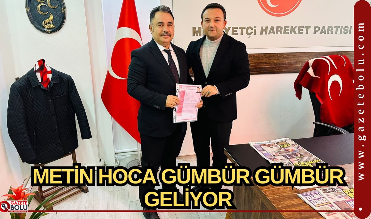 METİN HOCA GÜMBÜR GÜMBÜR GELİYOR - Gazete Bolu 

gazetebolu.com/haber/68599/me…