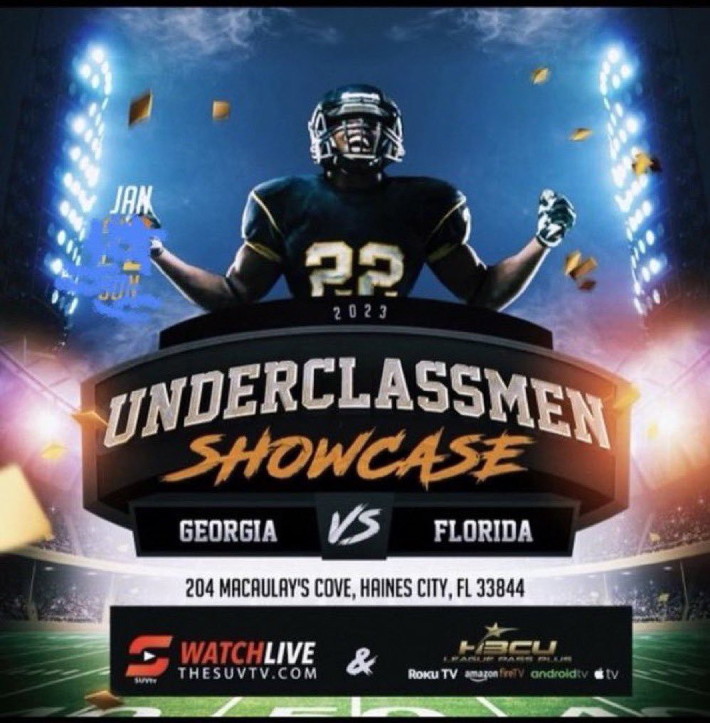 Grateful for the invite to the Georgia vs Florida High School Underclassmen Game <a href="/OreyFerrell/">Orey Ferrell</a> <a href="/CoachSmith100/">Coach Smith</a> <a href="/WWHS_Football/">Windermere Football</a> <a href="/jcam1948/">Jeremy Campbell</a>