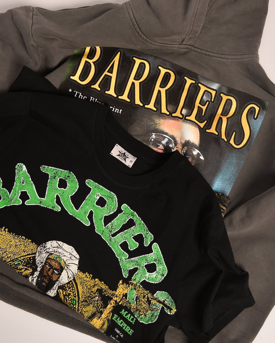 BARRIERS “HUEY HOODIE” & “MANSA TEE” Shop the latest offerings from Barriers now both in-store & online - lapstoneandhammer.com/collections/ba…