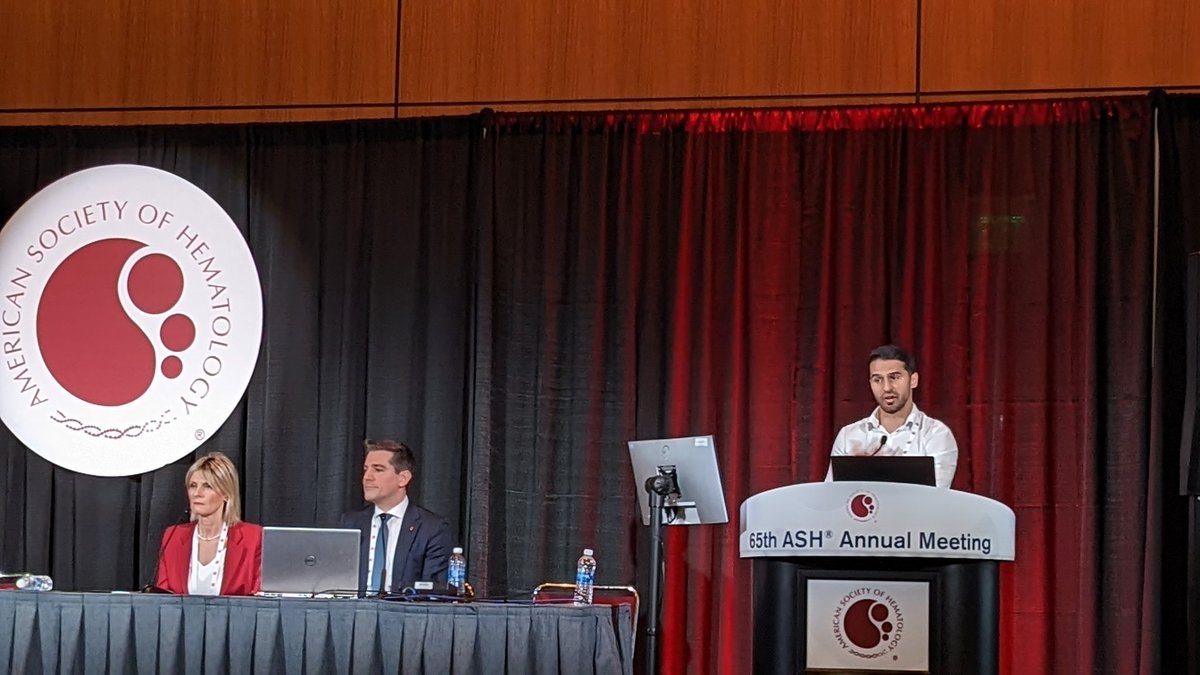 Decent study and presentation by the star of our lab <a href="/naseerjrbasma/">naseer basma</a> deciphering MSC reprogramming and abbrent inflammation in #myelofibrosis. 

#ASH23 #MPNsm
<a href="/ASH_hematology/">ASH</a>
<a href="/somervaillelab/">Tim Somervaille</a>
<a href="/CRUK_MI/">CRUK Manchester Institute</a> 
<a href="/MPN_Hub/">MPN_Hub</a>