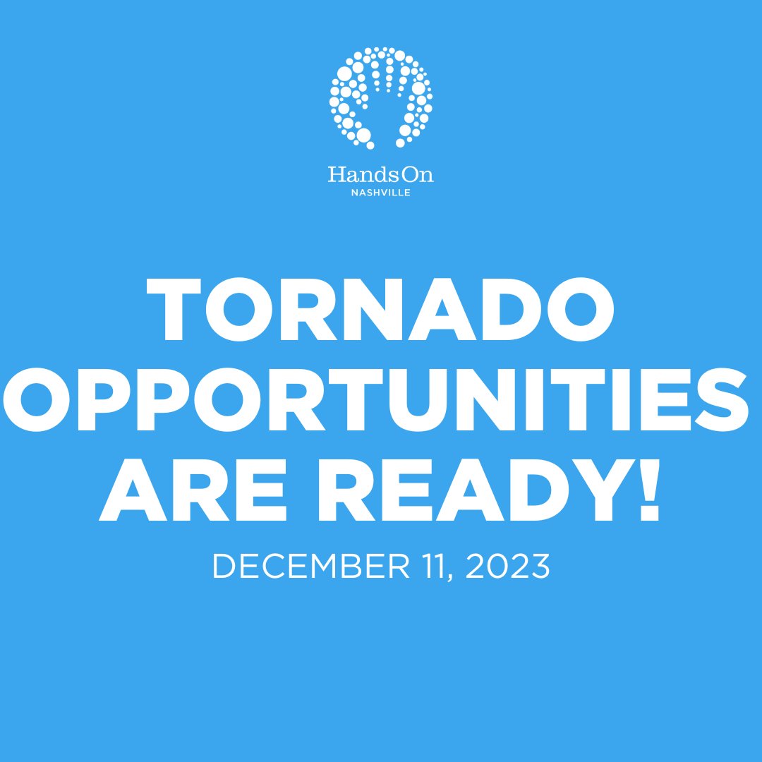 Tornado opportunities are available!

At this time, it is not safe to self-deploy into the community. However, our nonprofit partners have begun utilizing volunteers to sort donations and provide relief for survivors. 

Learn more and sign up: hon.org/tornado23