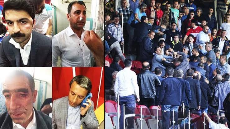 Zamanında Ankara'da Amedspor'umuza saldırdıklarında gerekli yaptırımlar uygulansaydı bugün bu haddi kendilerinde bulamazdılar. 

Dileriz bugün Halil Umut Meler'e karşı yaşanan vahşi saldırı sonrası Ankaragücüne gerekli yaptırımlar uygulanır.