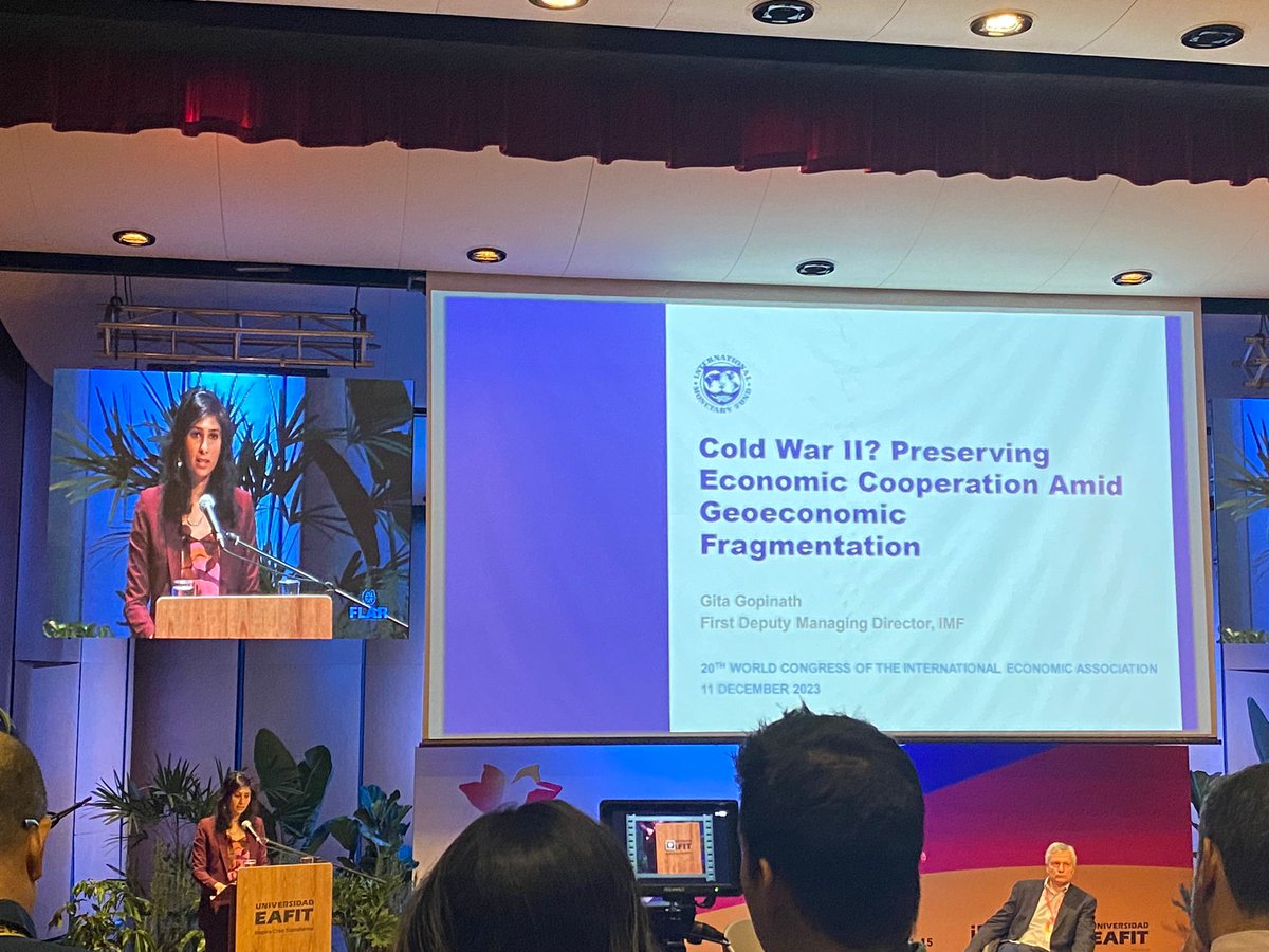 NataLabrador's tweet photo. I am delighted to be attending the #IEAWC2023 in Medellín, Colombia hosted by @EAFIT @IEA_economics. I look forward to the interesting presentations. https://t.co/UUuVH3hKCM